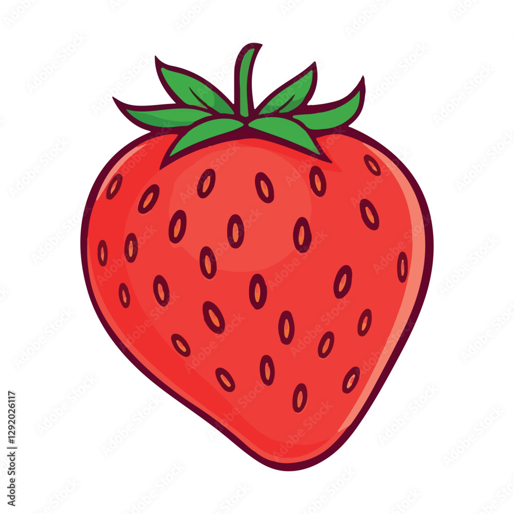 Obraz premium strawberry on white background