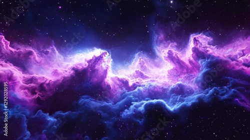 Amethyst Cosmos: A Stunning Purple Nebula in the Deep Reaches of Space - Made with Generative AI