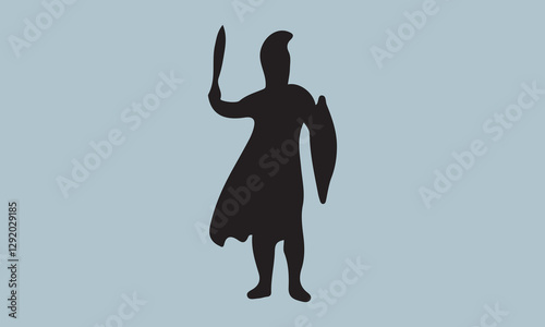 Centaur Spear Logo Vector Design animal, dog, cow, cartoon, illustration, character, cute, design, vector, rabbit, christmas, clip art, concepts, horse, mammal, bull, funny, pig, rooster, sheep, art, 