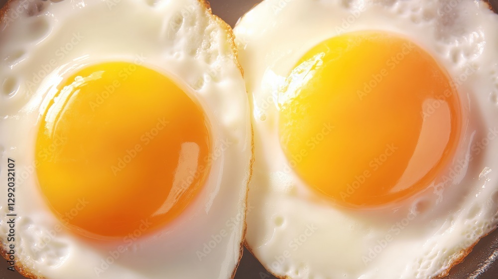 two Fried Eggs on a Plate two Fried Eggs on a Plate