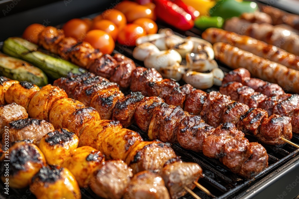 Grilled meat food banner Grilled meat food banner