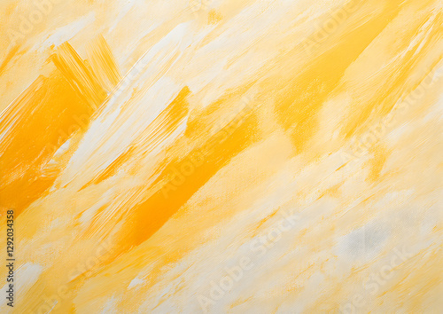 Bright yellow abstract texture displaying bold strokes and gentle blends in a sunny atmosphere
