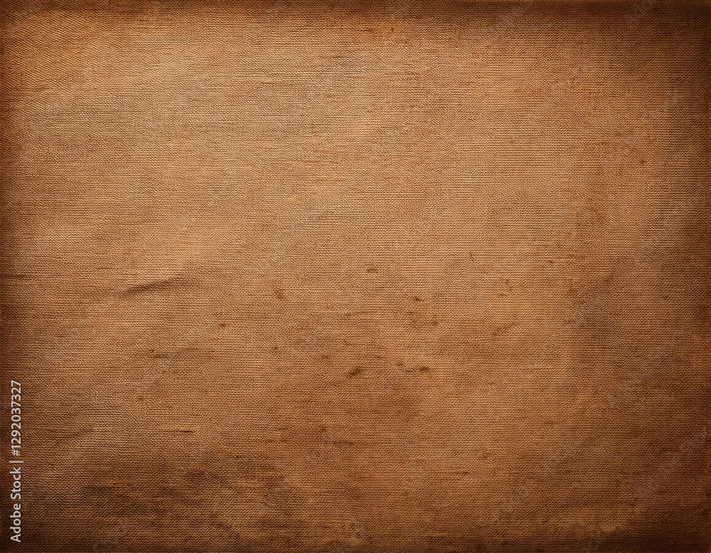 Fototapeta premium old brown canvas paper with grains