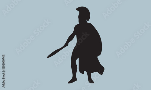 Centaur Spear Logo Vector Design animal, dog, cow, cartoon, illustration, character, cute, design, vector, rabbit, christmas, clip art, concepts, horse, mammal, bull, funny, pig, rooster, sheep, art, 
