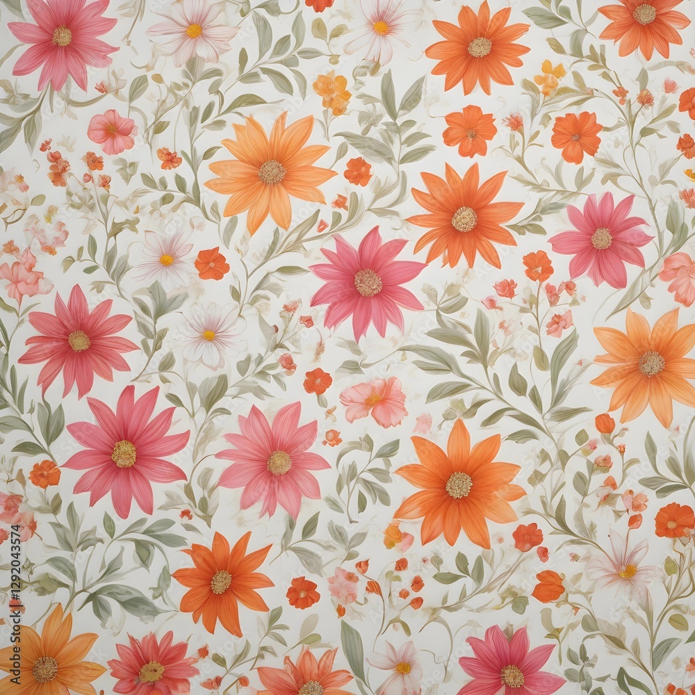 seamless pattern with flowers seamless pattern with flowers