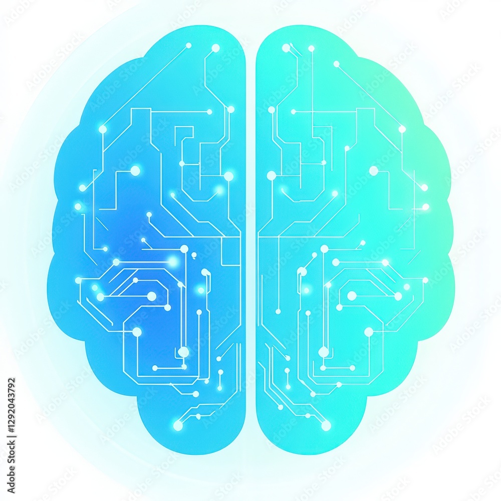 Intricate connections of a digital brain showcasing advanced neural patterns and circuits Intricate connections of a digital brain showcasing advanced neural patterns and circuits