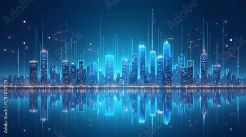 Modern Business and Technology Concept Vector Illustration
