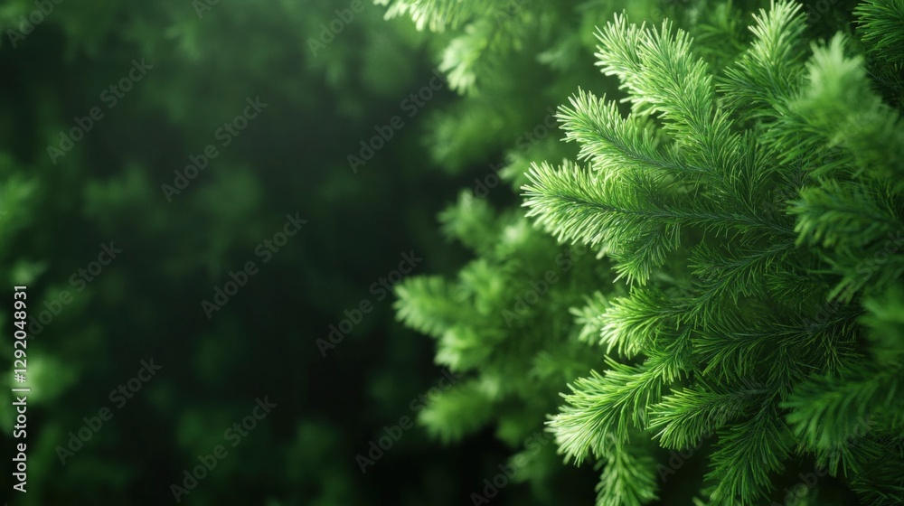 Close-up of Vibrant Green Pine Tree Branches Close-up of Vibrant Green Pine Tree Branches
