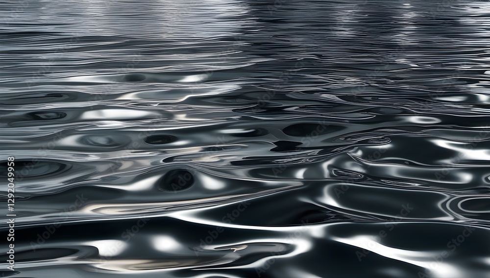 mercury like fluid surface with polished mirror reflections in deep metallic shades for use in high end advertising, technology visuals or conceptual art mercury like fluid surface with polished mirror reflections in deep metallic shades for use in high end advertising, technology visuals or conceptual art