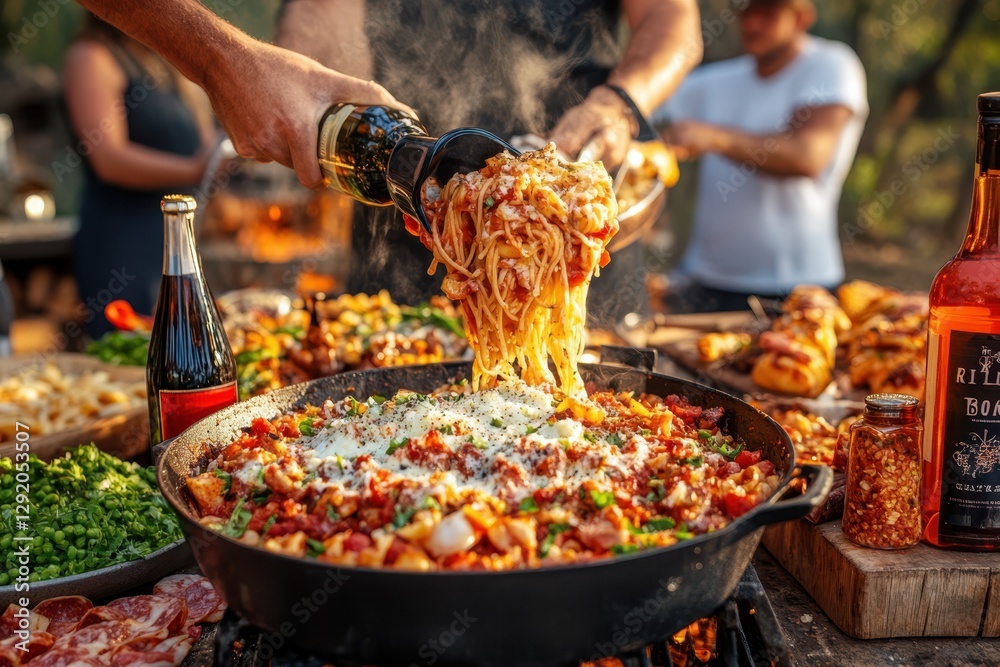 Fototapeta premium Pasta food banner