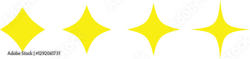 Star Icon Set Vector Different forms of sparkle stars, constellations, galaxies