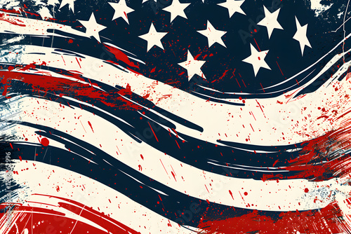 Vintage textured american flag, perfect for patriotic themes and usa holidays