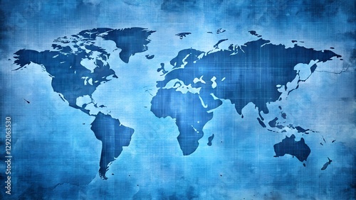 world map on grunge background