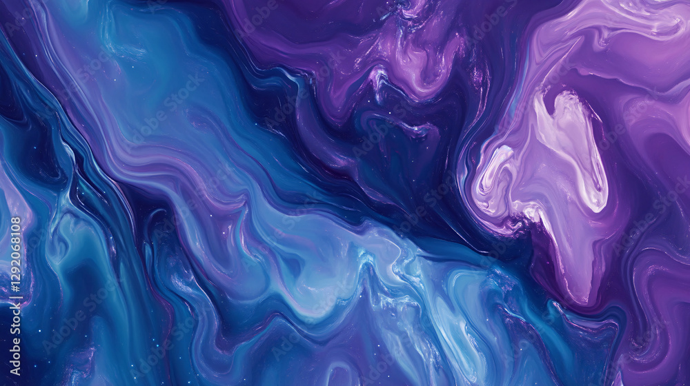 Obraz premium Dynamic swirling abstract art digital creation vibrant colors fluid environment aesthetic perspective