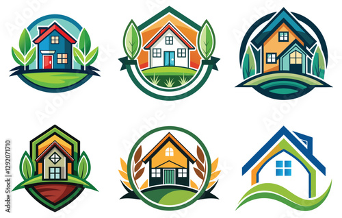 41"Real Estate Logo Vector Modern House Icon Set Property Investment Home Architecture Residential Building Design Minimalist Graphic Symbol Branding Concept"