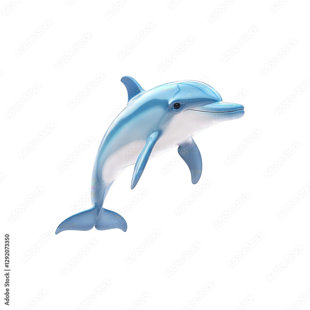 Obraz premium Stunning 3D Dolphin