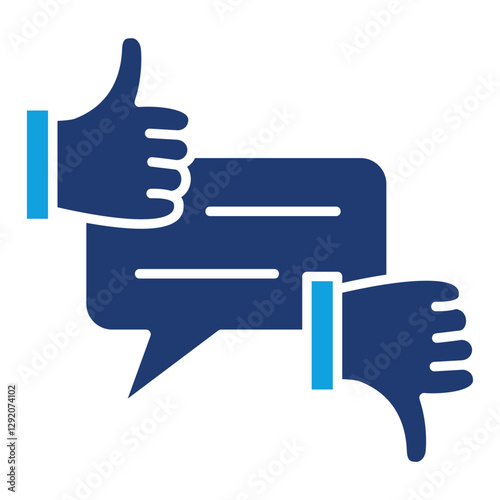 Feedback Flat Blue Icon