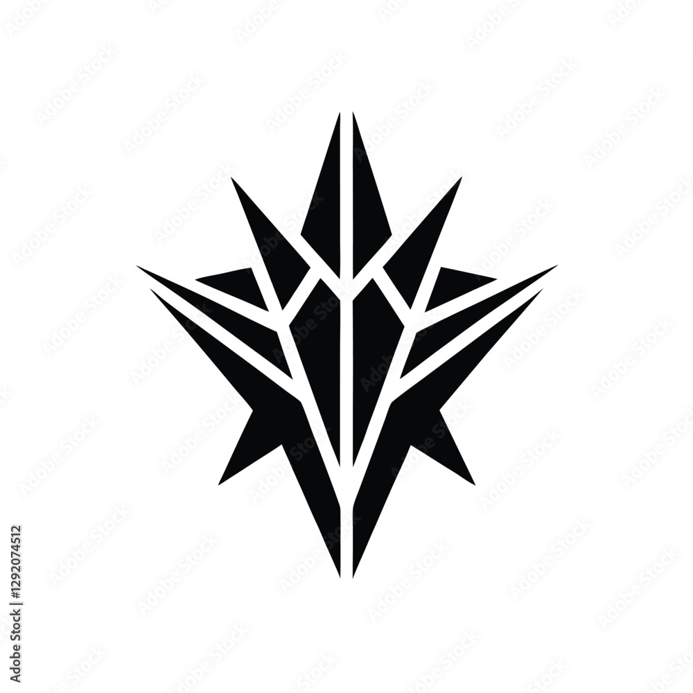 Obraz premium Abstract geometric logo vector element.