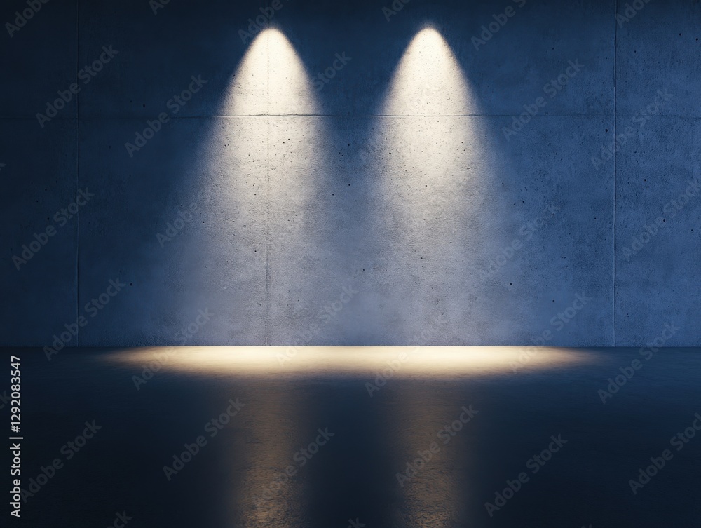 custom made wallpaper toronto digitaltwo spotlights illuminate a blank concrete wall