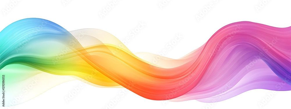 Vector background with rainbow wavy lines on the bottom edge of a white canvas, colorful
Vector background with rainbow wavy lines on the bottom edge of a white canvas, colorful