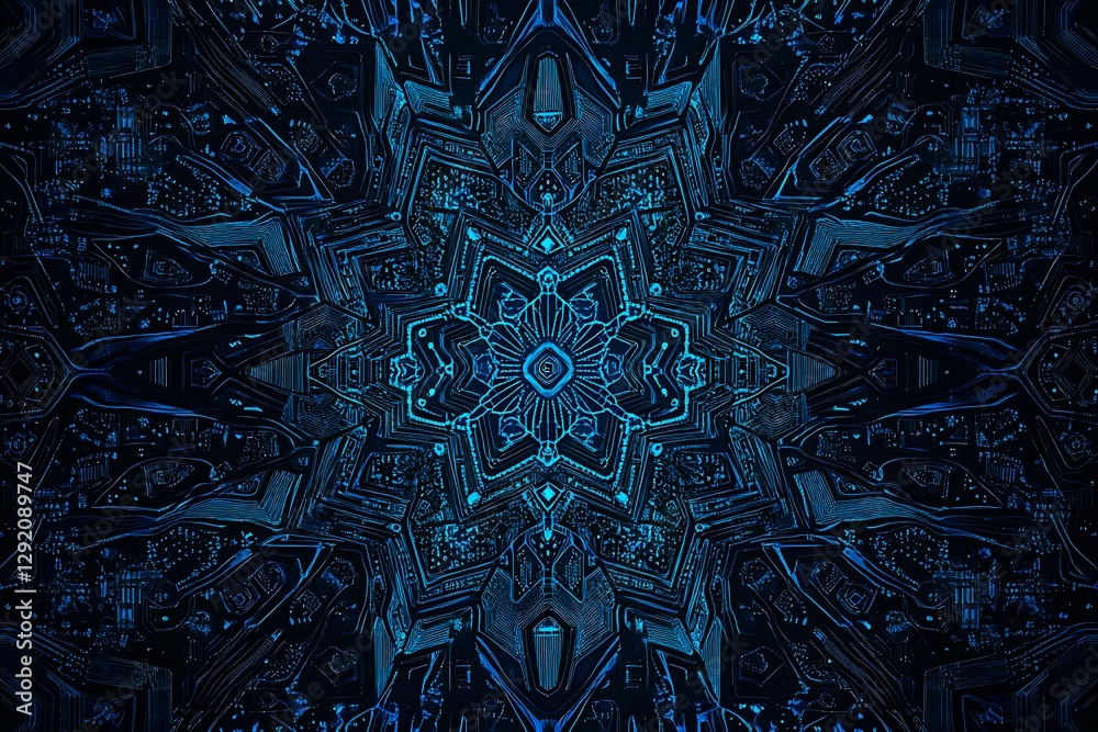 Abstract close-up of a glowing blue digital circuit board, showcasing intricate connections and technological design on a black background.
Abstract close-up of a glowing blue digital circuit board, showcasing intricate connections and technological design on a black background.