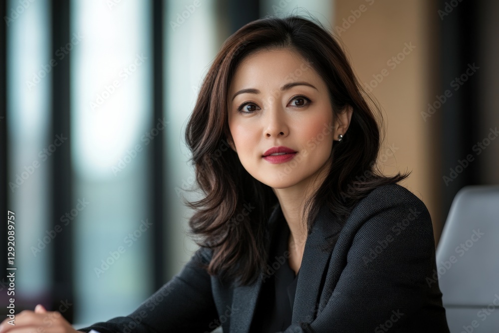 Attractive business woman in office Attractive business woman in office
