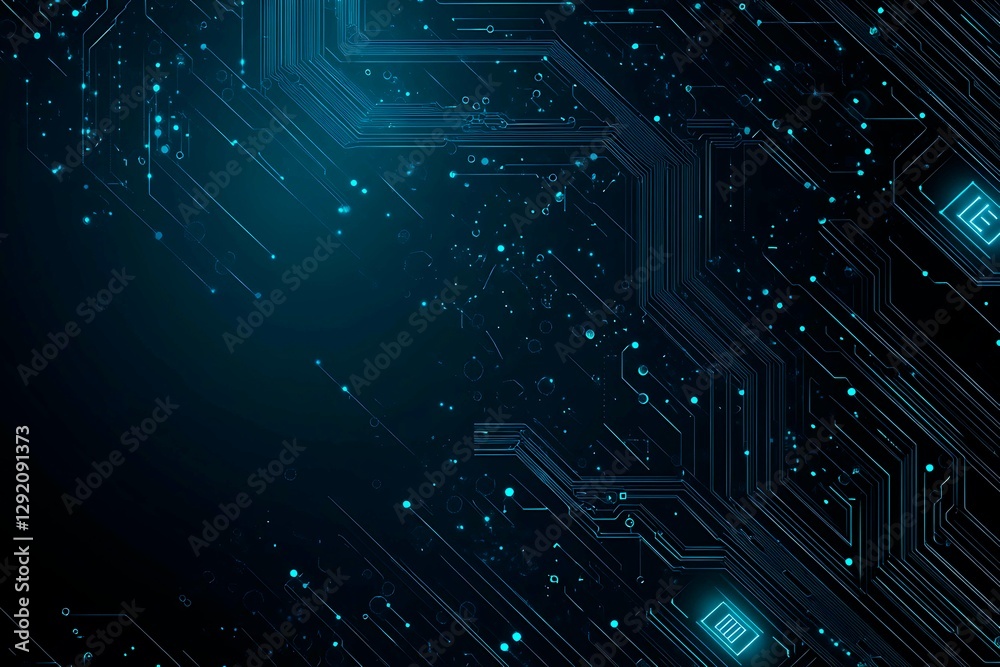 Abstract close-up of a glowing blue digital circuit board, showcasing intricate connections and technological design on a black background.
Abstract close-up of a glowing blue digital circuit board, showcasing intricate connections and technological design on a black background.