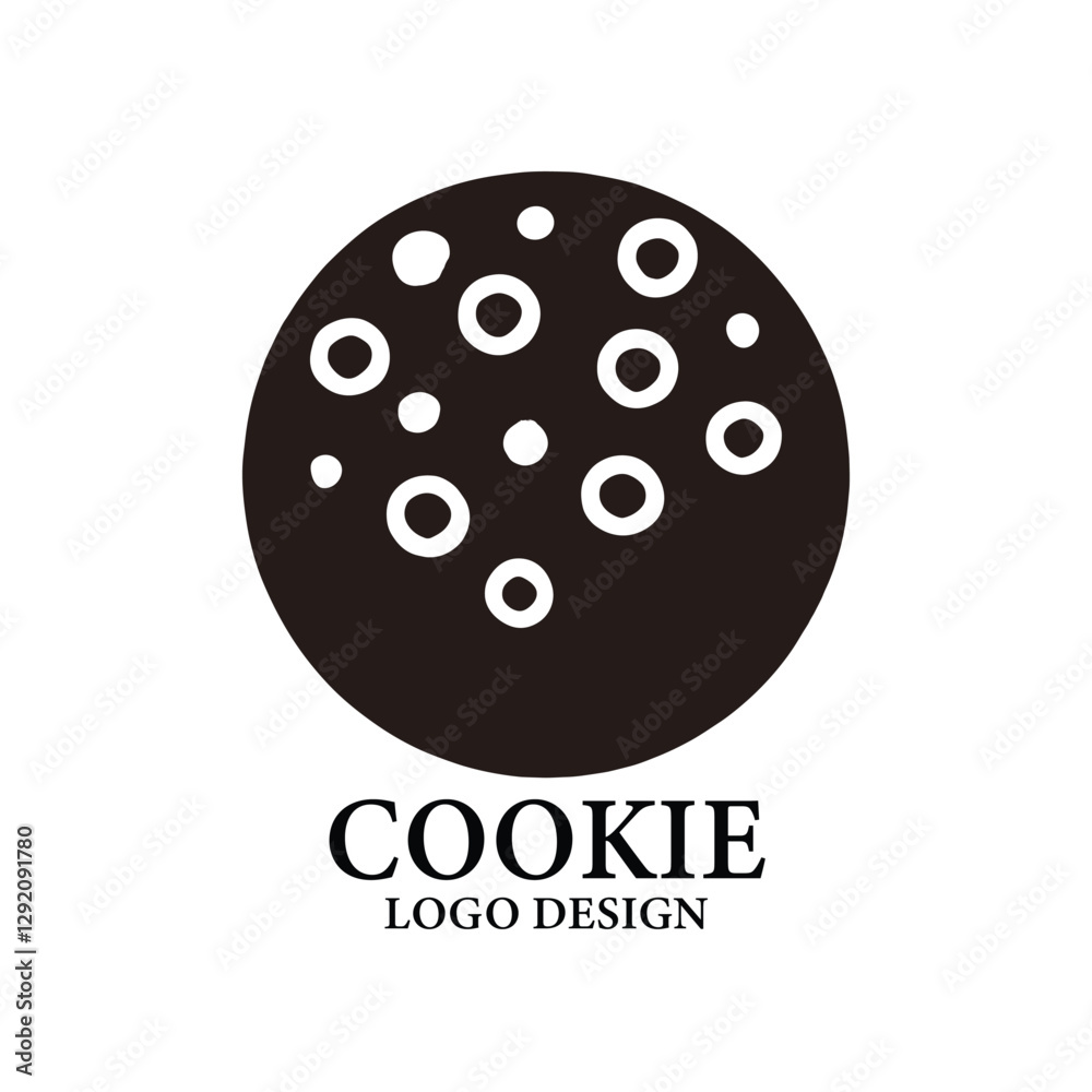 Obraz premium Cookie Vector Logo Design