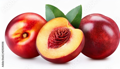 nectarine fruit isolated
