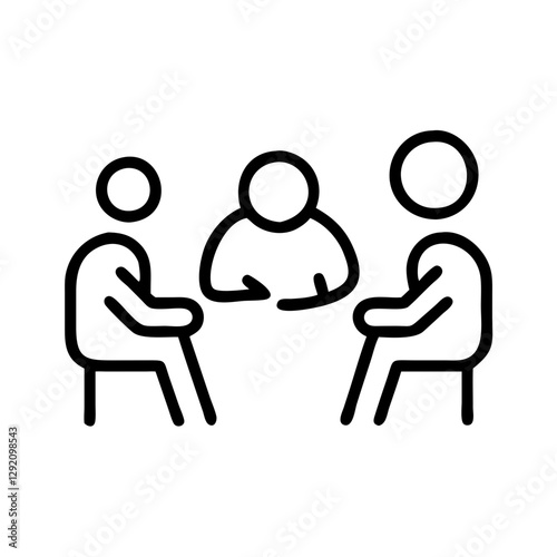 Group Therapy session with three individuals discussing emotions