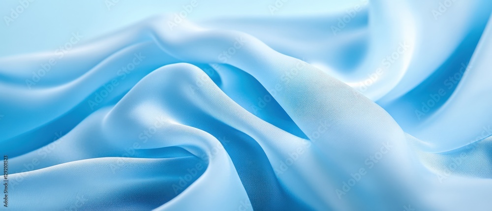 Obraz premium Abstract Light Blue Fabric Background.