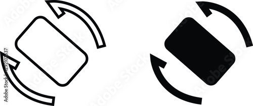 Animation Rotate your Mobile phone motion video web social networks. Turn you Smartphone rotate device screen, Phone flip sign, Smartphone