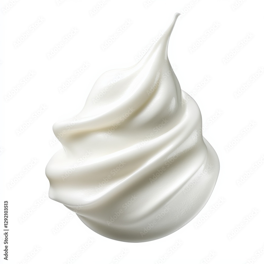 soft serve ice cream on a white background soft serve ice cream on a white background