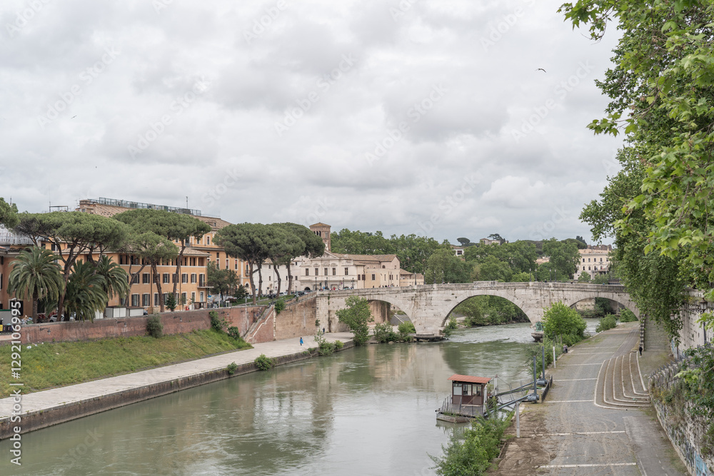 Fototapeta premium The city of Rome with all the beautiful buildings and streets.