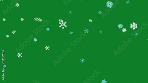 Wallpaper Mural Realistic Green Screen Snowfall Effect for Winter Videos Torontodigital.ca