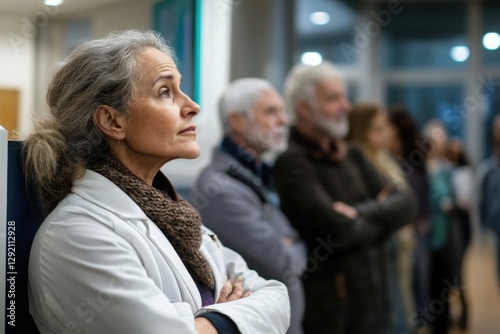 Wallpaper Mural People queuing up at the family doctor's office is a reality in hospitals.  Torontodigital.ca