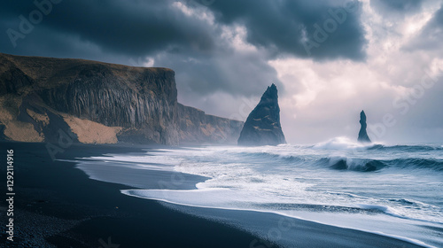 storm over the sea
