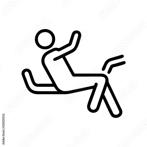 Circuit Training icon representing person exercising on gym equipment