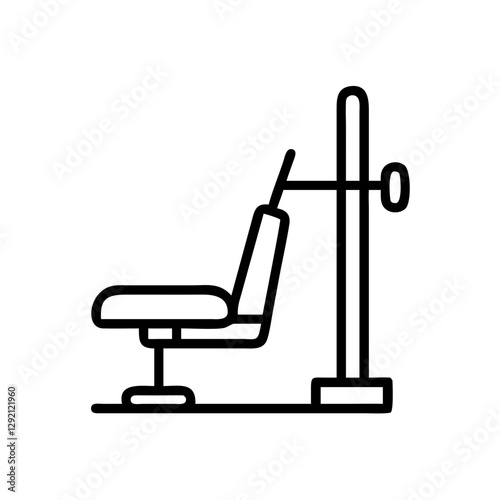 Leg Press equipment in minimalist design