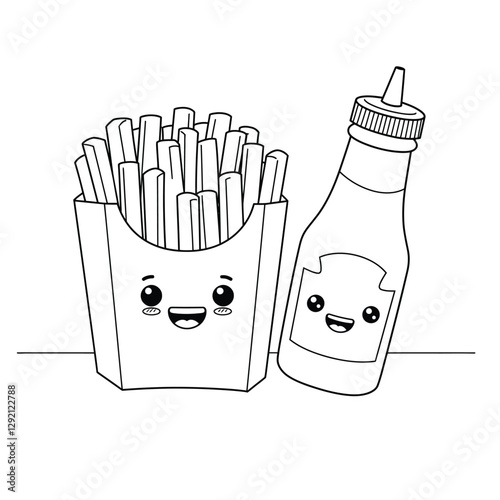 french fries and cola