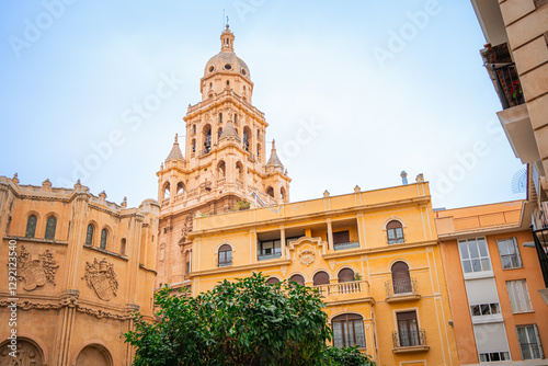 The bell tower of the Catedral de Murcia (Murcia Cathedral)  