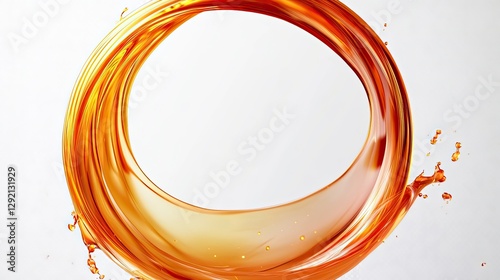 Orange Circle Shape Element: Orange circle shape element isolated on transparent background.