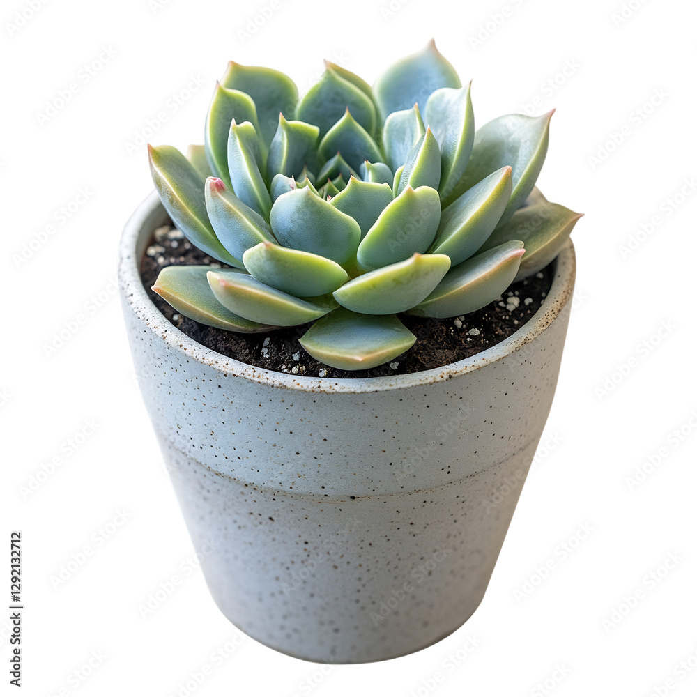 A Small Potted Succulent Plant with Small Rosette Sh Isolated on Transparent Background A Small Potted Succulent Plant with Small Rosette Sh Isolated on Transparent Background