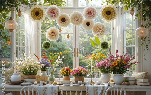 flower, flowers, bouquet, decoration, wedding, vase, food, table, still life, arrangement, autumn, garden, nature, orange, yellow, celebration, decor, fruit, color, floral, spring, wood, event, leaf, 