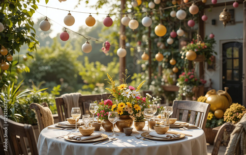 flower, flowers, bouquet, decoration, wedding, vase, food, table, still life, arrangement, autumn, garden, nature, orange, yellow, celebration, decor, fruit, color, floral, spring, wood, event, leaf, 