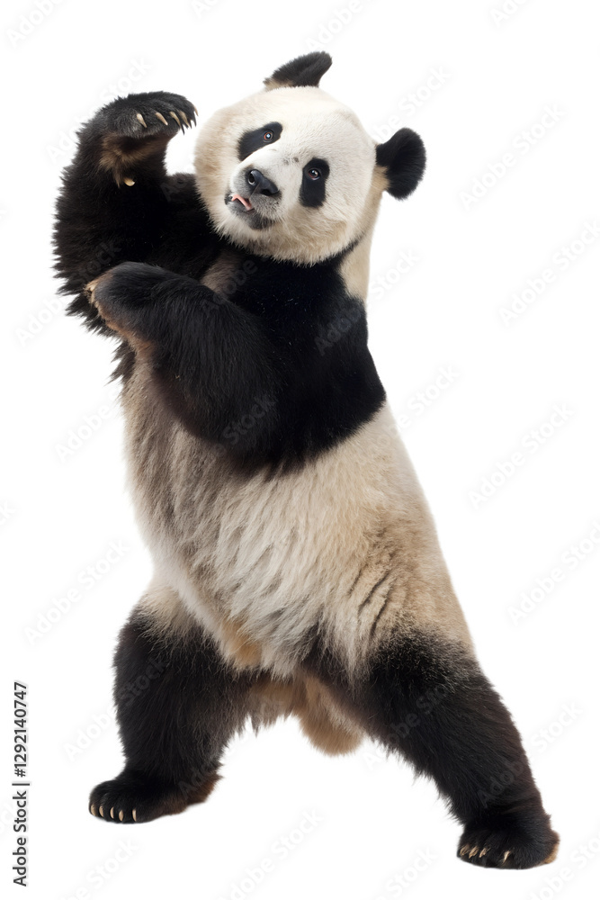 Obraz premium standing cute big panda