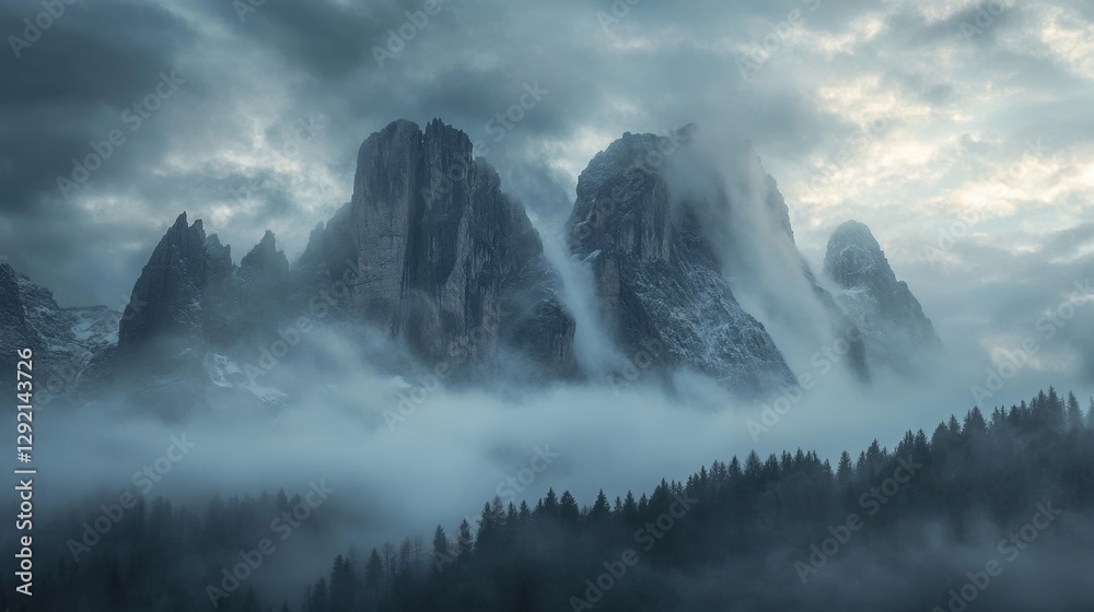 Fototapeta premium South Tirol with famous Schlern mountain, Italy, Europe