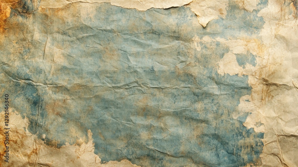 Fototapeta premium old blue paper background with marbled vintage texture in elegant website or textured paper design