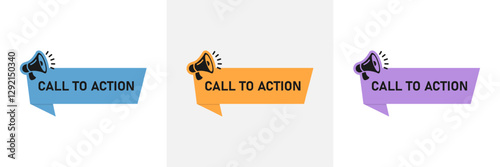 Call to action speech bubble banner. Banner for business, marketing and advertising. Vector illustration.