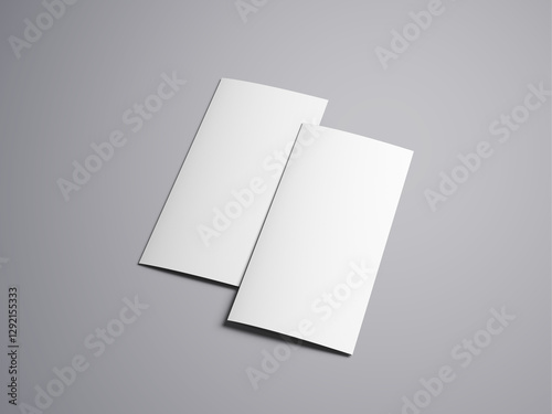 Blank Brochure Mockup – Minimalist Tri-Fold Flyer Design